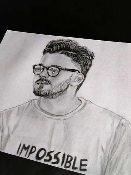 A portrait sketch for a follower, capturing a thoughtful expression. I work to make every drawing a true representation of the person.
