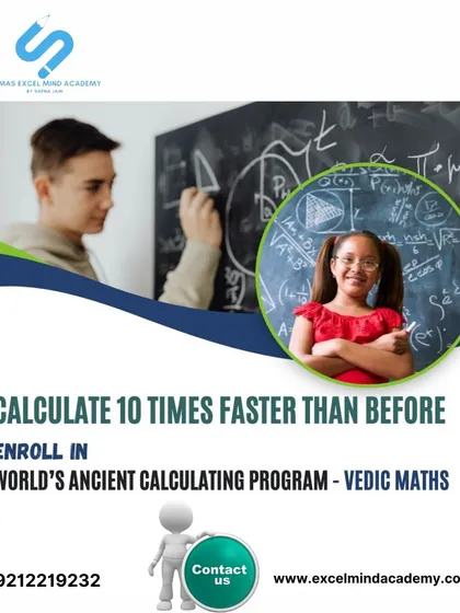 With our Vedic Maths program, your child can learn to calculate 10 times faster than before. We teach ancient techniques that make complex math feel like a simple game.