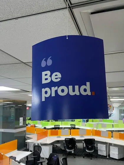 "Be proud." This message, displayed prominently in our workspace, reflects our commitment to diversity and inclusion. We celebrate Pride Month to visibly show our solidarity and support for the LGBTQ community.