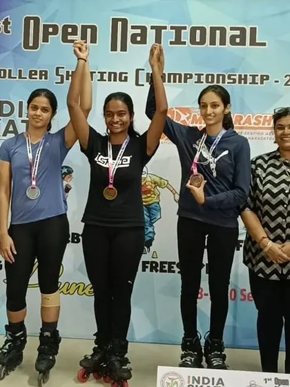 Another win for the club. Ananya with her silver medal at the open state championship in 2023, showing her consistent performance.