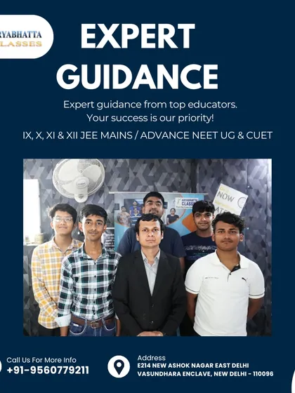 Expert guidance is our priority. Here, our mentor stands with a group of students, reflecting our commitment to being accessible and supportive throughout their academic journey.