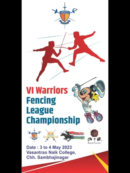 An event poster for our 6th annual league championship. We create a festive and welcoming atmosphere for fencers and their families.