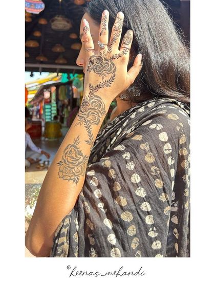 A delicate floral vine design for a client. This style is perfect for someone who wants an elegant and modern look that isn't too heavy.