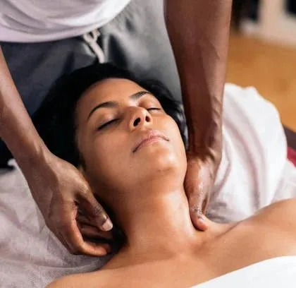 I focus on helping you release tension, especially in the neck and shoulders where stress often builds up. This gentle relaxation massage is perfect for calming your mind and body.