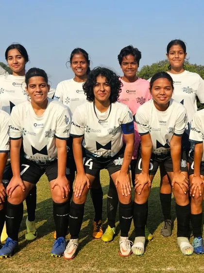 Ready for battle. The Dream Team Women's starting lineup, focused and united before their match.