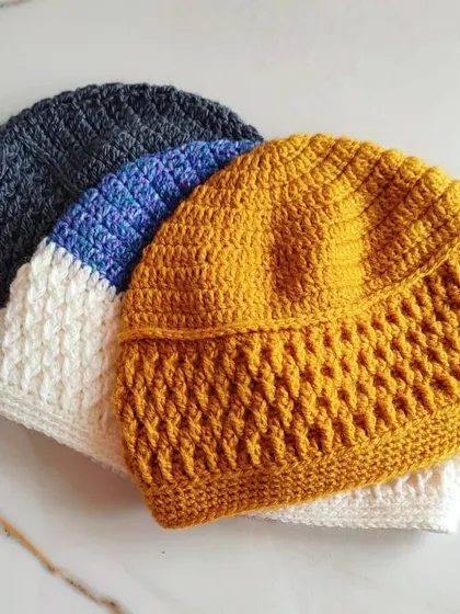 A preview of a new beanie pattern I was working on. I love experimenting with different stitches to create new and interesting textures.