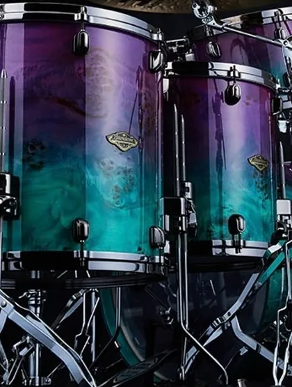 For the drummers who demand presence and power. The Tama Starclassic Walnut Birch Special Edition kit, with its incredible finish and professional-grade hardware, is ready for the stage or studio.