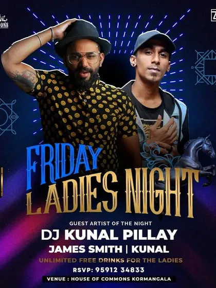 Ladies Nights are a staple in my weekly schedule. This poster is from a Holly-Bolly themed Friday Ladies Night at House of Commons, where I ensure the vibe is fun, safe, and the music is non-stop.