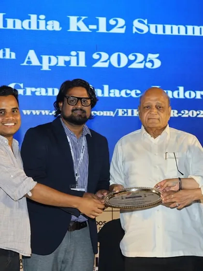 Being honored by senior education leaders at the Eldrok Indore Summit. This reflects the trust and respect we have earned within the K-12 community.