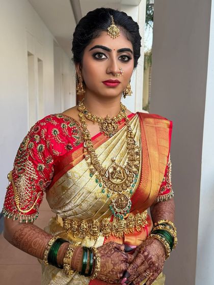 Sneha Kiran - Bridal & Event Makeup Artistry Traditional South Indian Muhurtham Brides photo 8