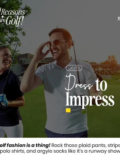 Golf fashion is a real thing. Our range is the perfect place to show off your style, from plaid pants to striped polo shirts.