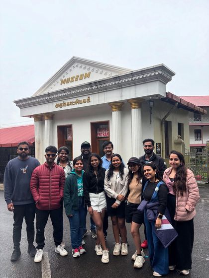 Our group visiting a museum in Kodaikanal.