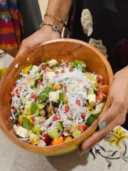 This protein-rich summer salad was another recipe from my workshop. Made with local ingredients, it's a perfect example of how to create delicious, nourishing meals that are perfect for the season.