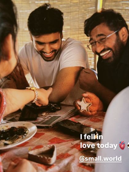 "I fell in love today." Sometimes, love sneaks up on you when you're laughing too hard or creating something new. We create the space for that magic to happen.