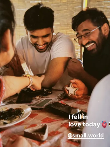 "I fell in love today." Sometimes connections spark when you least expect it, like over a shared table at a craft workshop.