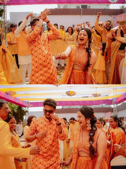 The vibrant energy and pure fun of a Haldi ceremony. I love capturing the chaos and laughter as family and friends celebrate together, creating memories full of color and joy.