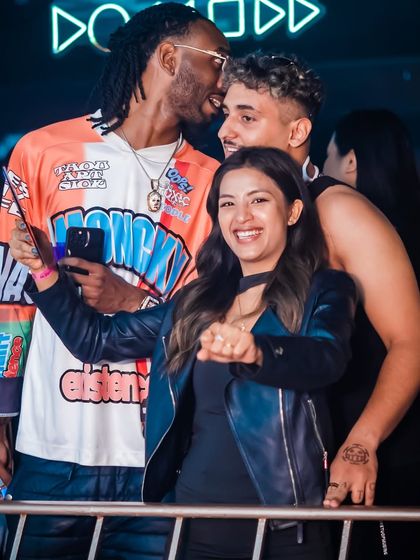 The crowd is always diverse, with people from all over the world coming to party.