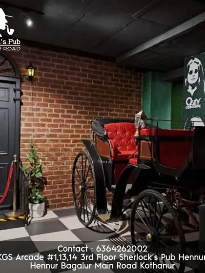 My pub has a unique Victorian charm mixed with modern party energy. You'll find cool photo spots everywhere, like our classic horse-drawn carriage, perfect for your next Insta story.