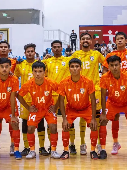 Wearing the badge with pride. The Indian Futsal Team, with our players, ready for the AFC Futsal Asian Cup Qualifiers.