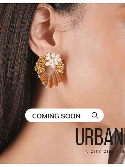 Another glimpse of the Ninaara Gold Studs from our upcoming URBANIA collection, designed for the modern woman.