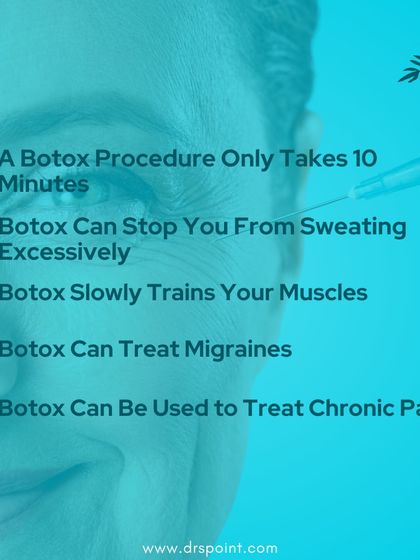 Here are five facts you might not know about Botox. It's a quick 10-minute procedure that can also be used to treat migraines, excessive sweating, and chronic pain.