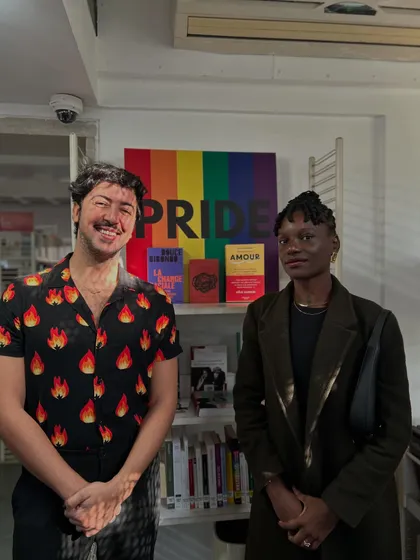 We are proud to celebrate diverse voices. Here, authors Douce Dibondo and Jamal Ouazzani from the Queer Muslim Project visit our dedicated PRIDE literature corner, a space for inclusive stories and representation.