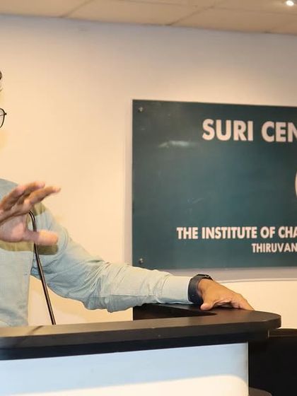 Presenting at a CPE Seminar at the Thiruvananthapuram ICAI branch. I often cover topics like financial compliance and structuring for early-stage startups.