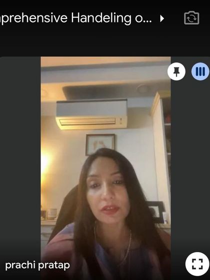 A screenshot of me speaking during the WICCI session on POCSO cases. I delved into the legal intricacies and the urgent need for a comprehensive approach to support victims and ensure effective implementation of the law.