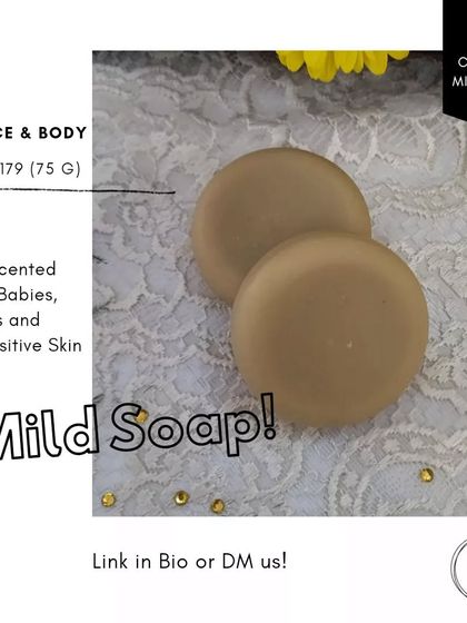 Part of my new Coconut Milk soap collection, the Mild Soap is a must-have for families and those with sensitive skin.