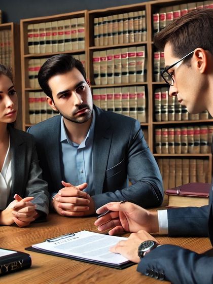 This image captures a moment of detailed document review with clients. I believe in walking you through every legal document and process, ensuring you are fully informed and empowered to make the best decisions for your case.