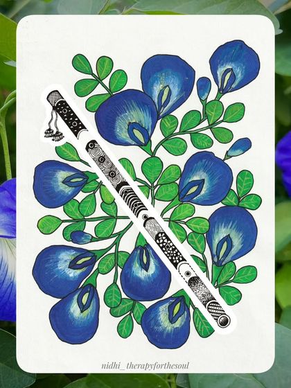 Nidhi - Art Products & Digital Artwork The 2025 Art Calendar: A Year of Music & Flowers photo 15