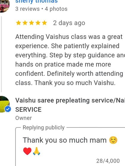 This student highlights my patient, step-by-step guidance in her review of my offline class.