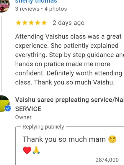 This student highlights my patient, step-by-step guidance in her review of my offline class.
