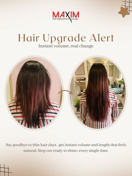 Have existing highlights? No problem. I perfectly match the extensions to your current color for a flawless blend, adding volume and length without compromising your style.