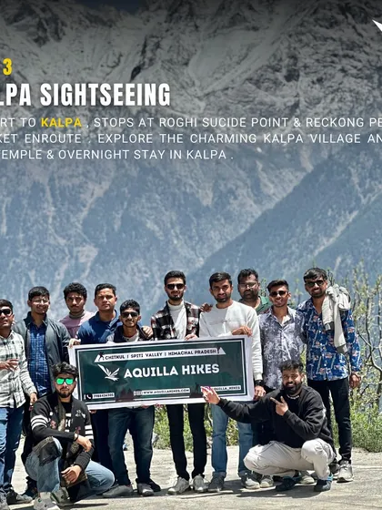 Day 3 is for Kalpa sightseeing. We stop at Roghi suicide point and Reckong Peo market before exploring the charming Kalpa village and its temple.
