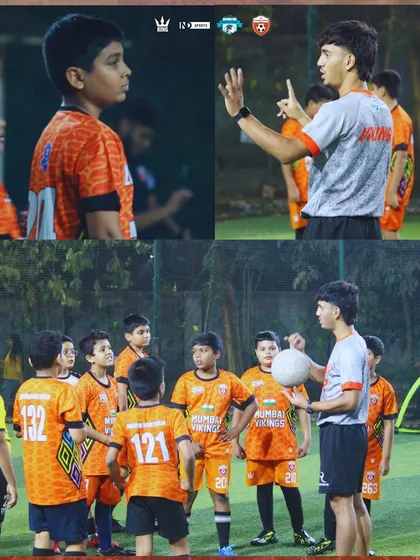 The U13 squad listening intently to their coach at Dombivli Gymkhana. Discipline and focus start here.