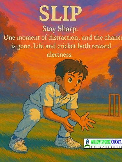 The slip position teaches alertness, as one moment of distraction can mean a dropped chance.