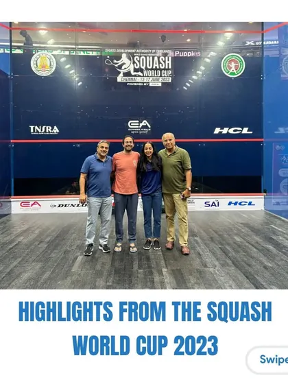 Highlights from the Squash World Cup 2023, where our coaches and players were present to support Team India and celebrate the growth of the sport.