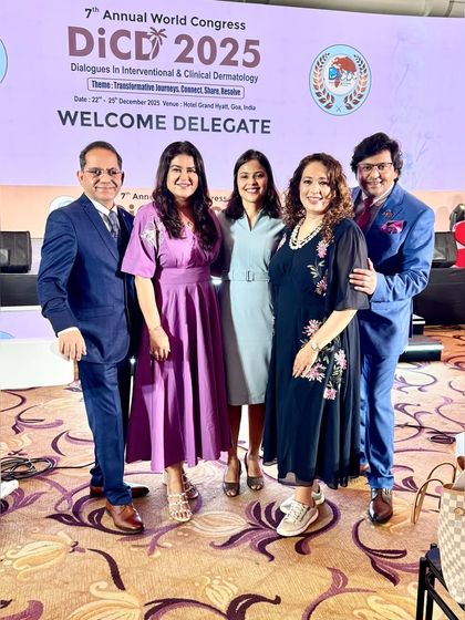 With my esteemed colleagues at DiCD 2025. Meaningful conversations and connections made at these conferences are what drive our collective growth and innovation in dermatology.