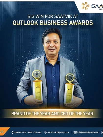A big win for our team at the Outlook Business Awards. We were honored to be named 'Brand of the Year', and our CEO, Mr. Prashant Mathur, was awarded 'CEO of the Year', reaffirming our commitment to purpose, passion, and performance.