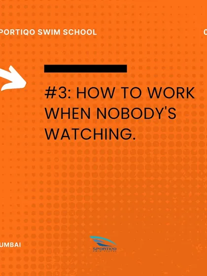 Life lesson number three: How to work when nobody's watching. The discipline of training builds a strong work ethic.
