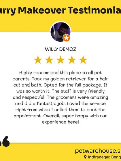 Pet Warehouse - Pet Grooming Services Words from Our Pet Parents photo 16