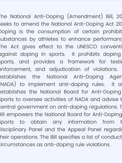 Understanding the fine print is critical. I help athletes and federations navigate the complexities of the National Anti-Doping Agency (NADA) rules, from understanding violations to ensuring full compliance.