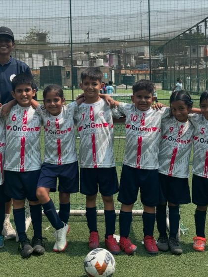 Our U7 team with their coach after their debut match in the MFA YPL. Despite the result, their spirit and effort were incredible.