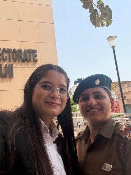 Posing outside the NCC Directorate in Delhi. It always feels like coming home.