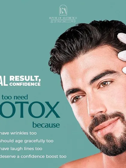 Real results lead to real confidence. Men need Botox too, because everyone deserves to address their wrinkles, laugh lines, and get a confidence boost. It's about looking and feeling your best.