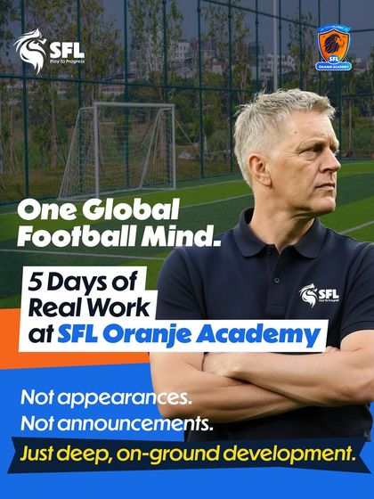 One global football mind, five days of real work. Our focus is on deep, on ground development, not just appearances.