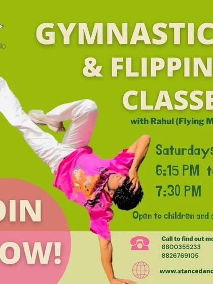 Ready to flip your world upside down? Join our gymnastics and flipping classes, open to both children and adults, and build your strength and confidence.