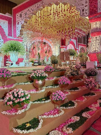 Regal Indian Traditions: A Symphony in Pink & Gold photo 24