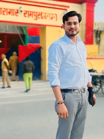Standing outside the District Jail in Rampur, U.P. My work often involves meeting clients in custody to prepare for their bail applications and trial defense.